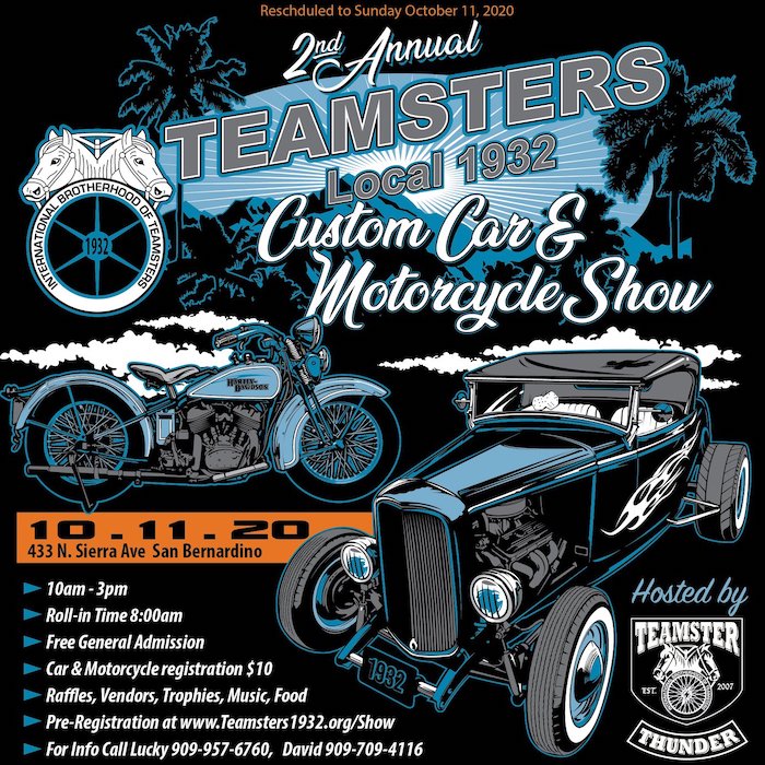 Teamsters Custom Car and Motorcycle Show 2022 in San Bernardino, CA